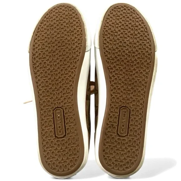 Coach Barrett Sneakers in Khaki/Natural Size 7.5 - Picture 3 of 9